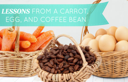 Lessons From a Carrot, Egg, and Coffee Bean